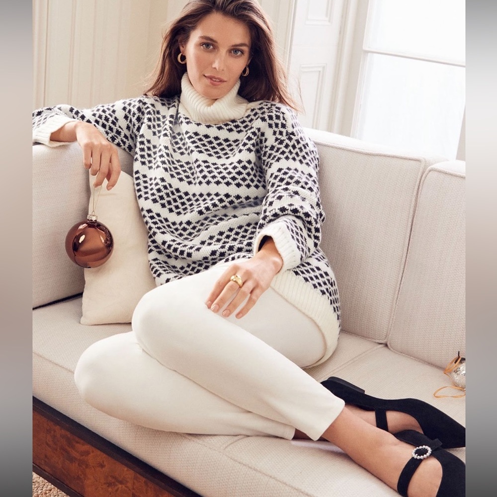 White pants size 12 petite velour Ann Taylor